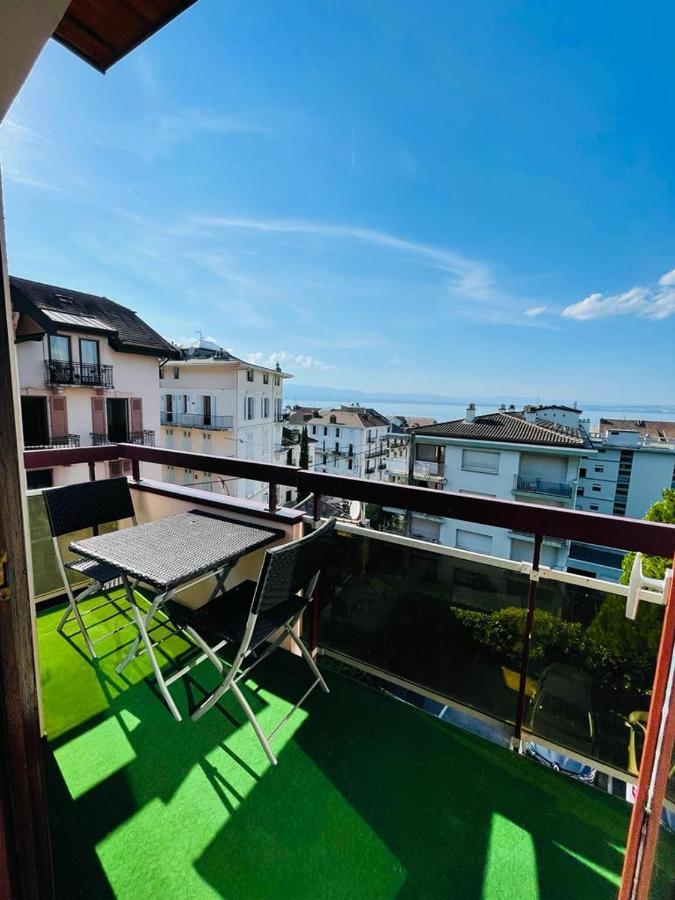 F2 Pres Debarcadere, En Centre Ville, Des Thermes Evian Les Bains 2 Etoiles Exteriör bild