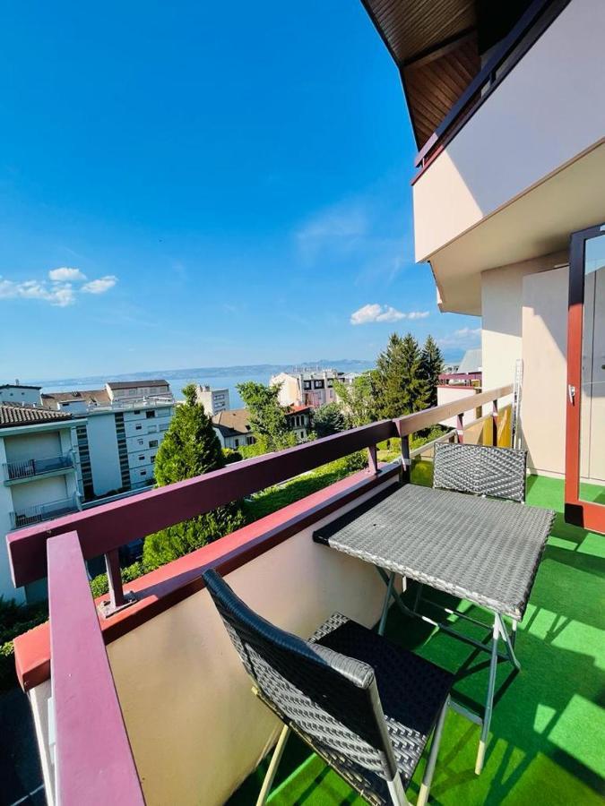 F2 Pres Debarcadere, En Centre Ville, Des Thermes Evian Les Bains 2 Etoiles Exteriör bild